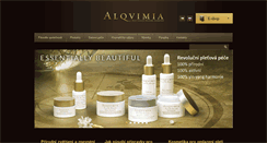 Desktop Screenshot of alqvimia.cz